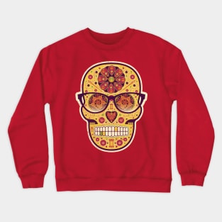 Day of the Mom Sewing Sugar Skull Crewneck Sweatshirt